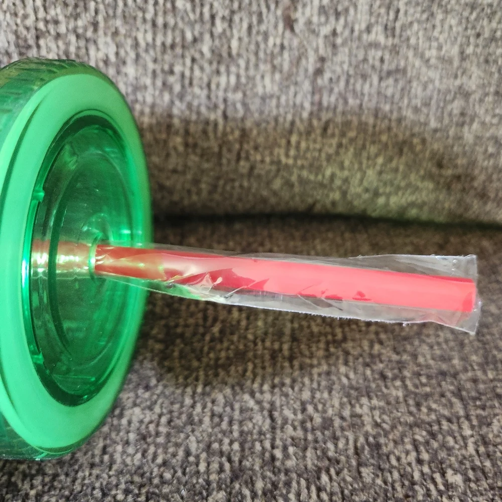 Scooby Doo Christmas Tumbler Cup With Lid And Straw NWOT 20oz Green